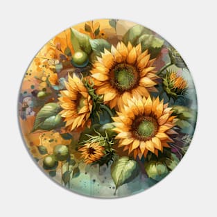 Sunflower Bloom Pin