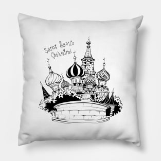 Saint Basil Cathedral in Moscow Pillow