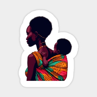 Afrocentric Mother And Baby Magnet