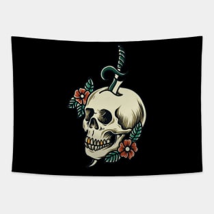 Skull Tattoo Tapestry