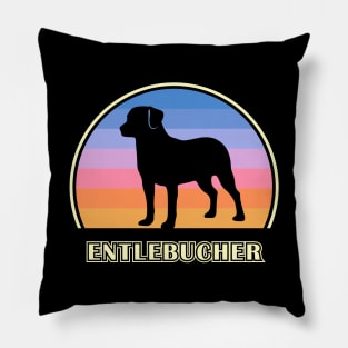 Entlebucher Mountain Dog Vintage Sunset Dog Pillow