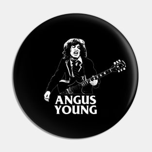 Angus Young - Engraving Style Pin