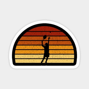 Vintage Sunset Tennis Gift For Tennis Players Magnet