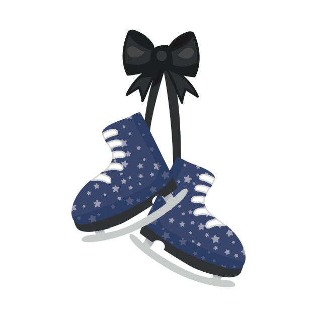 Ice Skates, Ice Skating, Figure Skating, Stars by Jelena Dunčević