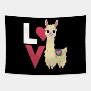 Llama love shirt funny cute llama tee T Tapestry