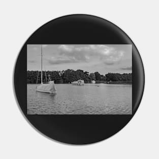 A view over Wroxham Broad in the Norfolk Broads National Park Pin