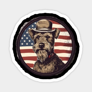 Lakeland Terrier 4th of July Magnet