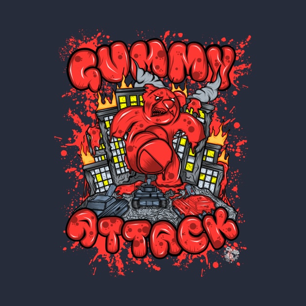 Attack of the Gummybear Red by GeryArts