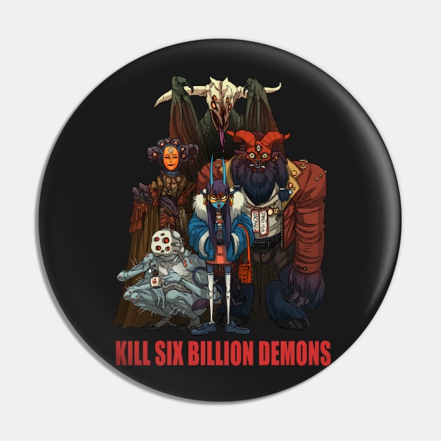 Demon Posse T-shirt/Print Pin by Kill Six Billion Demons