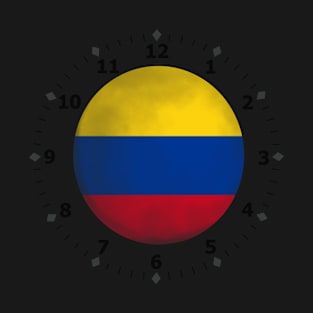 colombian flag clock T-Shirt