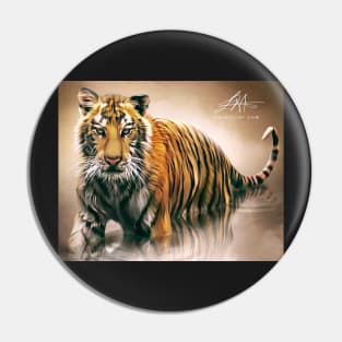 Digital Tiger Pin