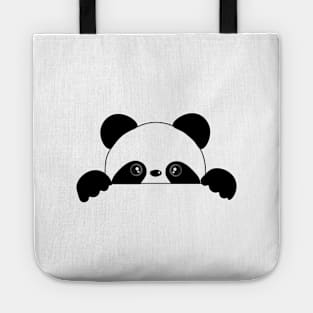 Cute Peeking Panda Tote