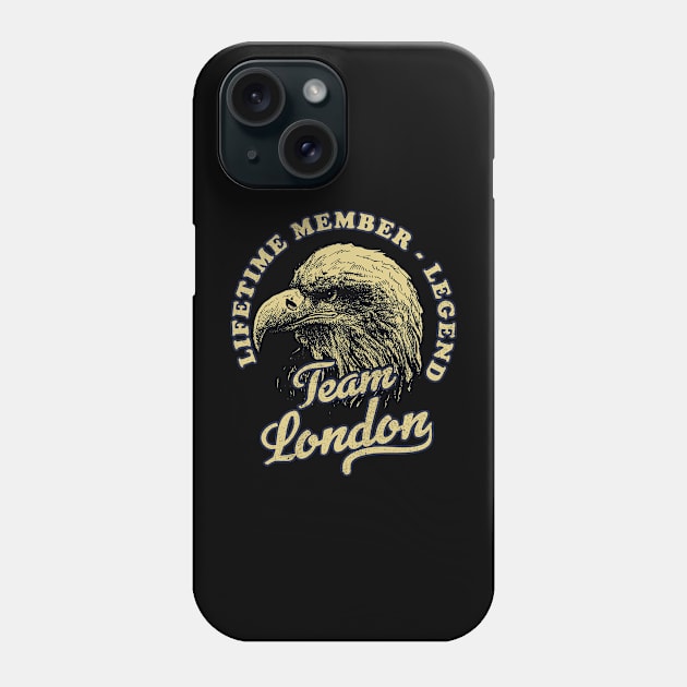 London Name - Lifetime Member Legend - Eagle Phone Case by Stacy Peters Art