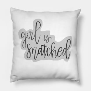 girl is snatched Pillow