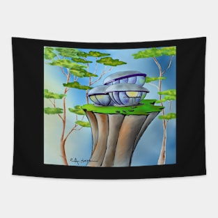 House Among trees Tapestry