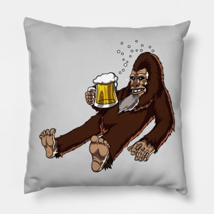 Bigfoot Beer Party Pillow