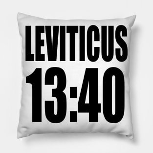 Leviticus 13:40 (in black letter) Pillow