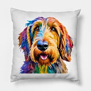 Pop-Art Otterhound Impressionism Pillow