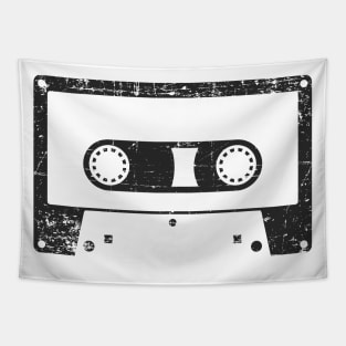 Black Distressed Cassette tape Tapestry