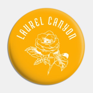 Laurel Canyon rose  - white print Pin