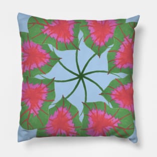 Kaleidoscope Caladium Leaf Pillow