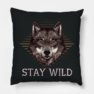 Wild Wolf Pillow