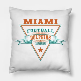 Retro Miami Dolphins Pillow