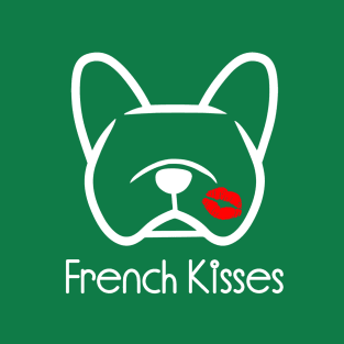 French Bulldog kisses - French kisses from your Frenchie by Smooshface United T-Shirt