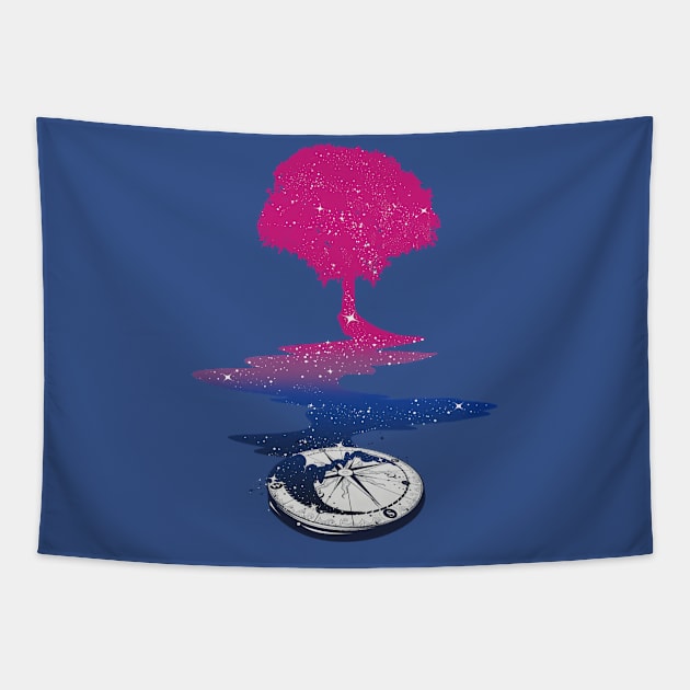 Bisexual Tree LGBT Pride Flag Tapestry by Psitta