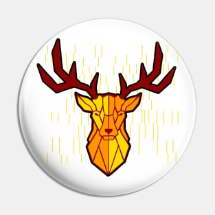 Yellow deer head Pin