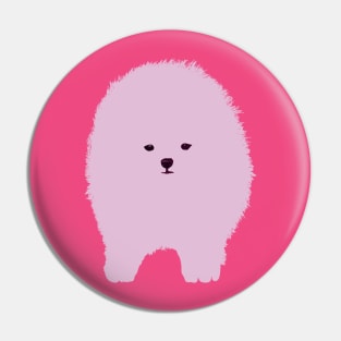 Pink Fluffy Dog Pin