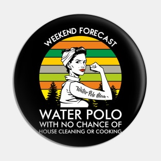 Water Polo Mom Weekend Forecast Sport Hobby Mother Pin