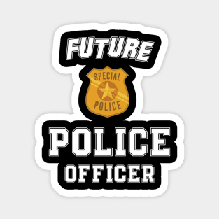 Kids Future Police Officer Fun Novelty Magnet