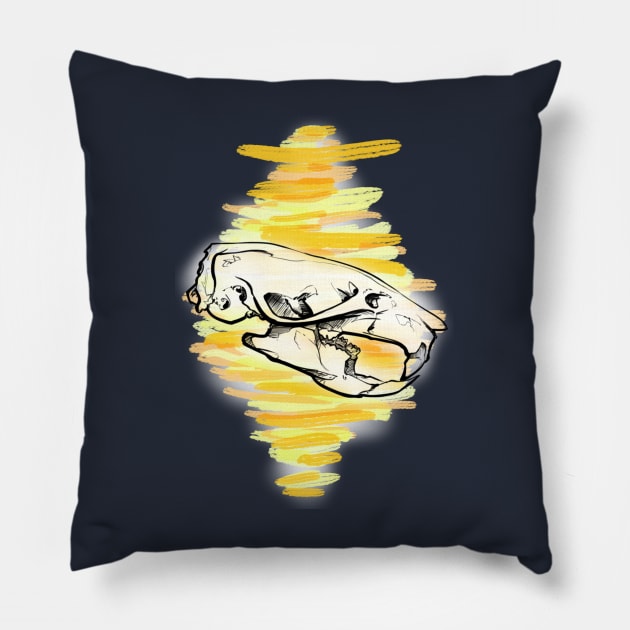 Animal Skull Pillow by Amy x Morgan Illustrations