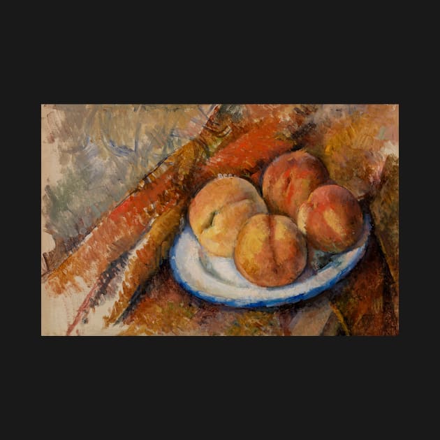 Four Peaches on a Plate by Paul Cezanne by Classic Art Stall