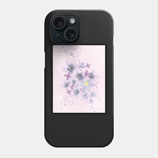 Pink and Violet Flowers Pattern Phone Case
