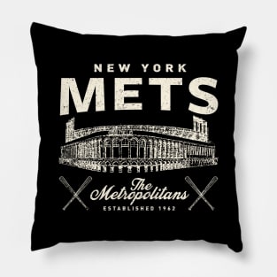 Vintage New York Mets by Buck Tee Pillow