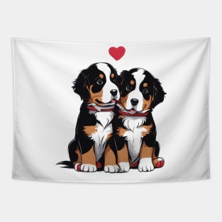 baby bernese mountain puppy Tapestry