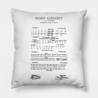 MORSE CODE patent Pillow