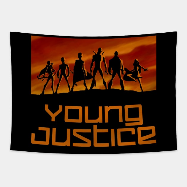 Young Justice Tapestry by Grayson888