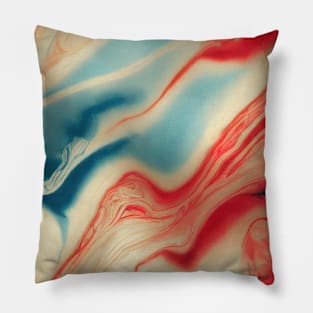 Acrylic liquid abstract seamless pattern. Pillow