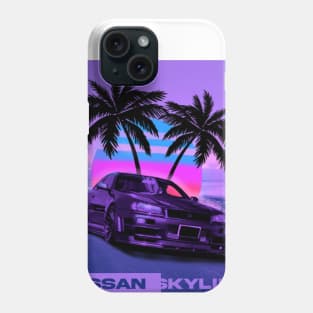 Nissan Skyline synthwave Phone Case