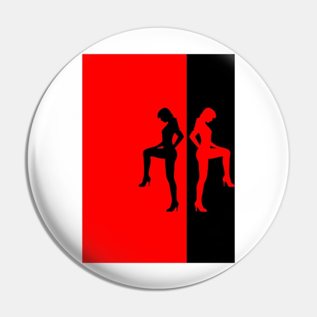 High Heels Red & Black Pin by jngraphs