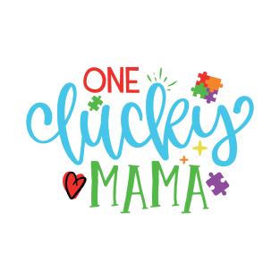 One Lucky Mama, Autism Awareness T-Shirt