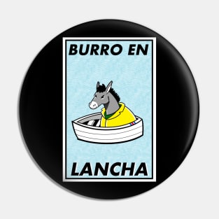 Burro en lancha Pin