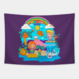 Hawaii Kawaii Tapestry