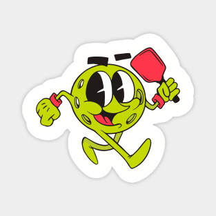 Pickeball Cartoons Magnet