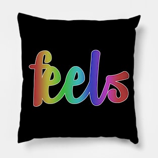 Rainbow Feels Pillow