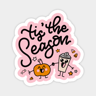 Pumpkin Spice Season Black Text Magnet