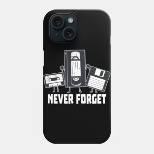 Never Forget Funny Men Audio Cassette Adult Humor Vintage Phone Case